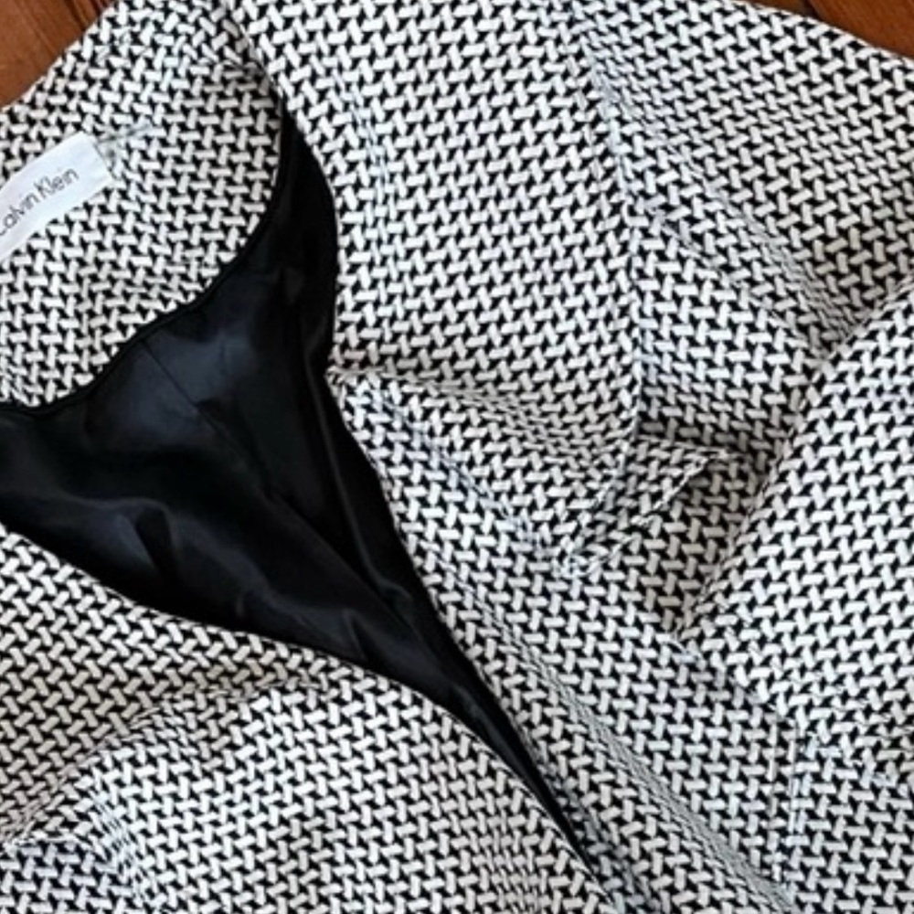Black & White Flowy Jacket 6